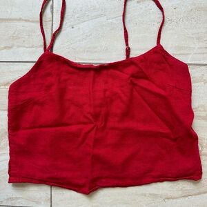 Brandy Melville Red Crop Top
